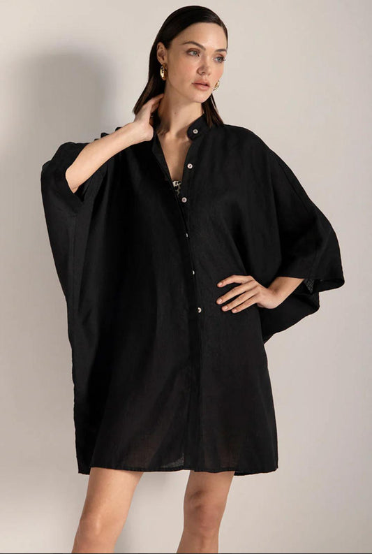 Linen Maxi Shirt by Touché