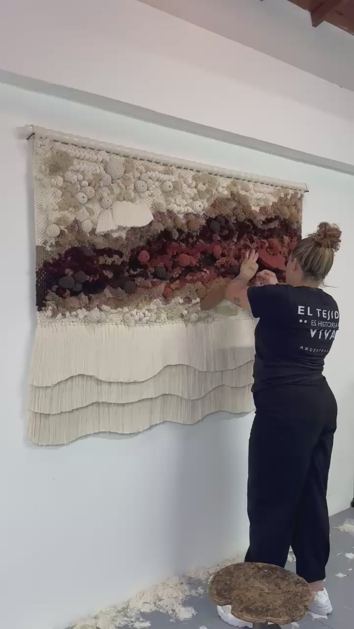 Reefscape Hand Woven Loom Wall Hanging