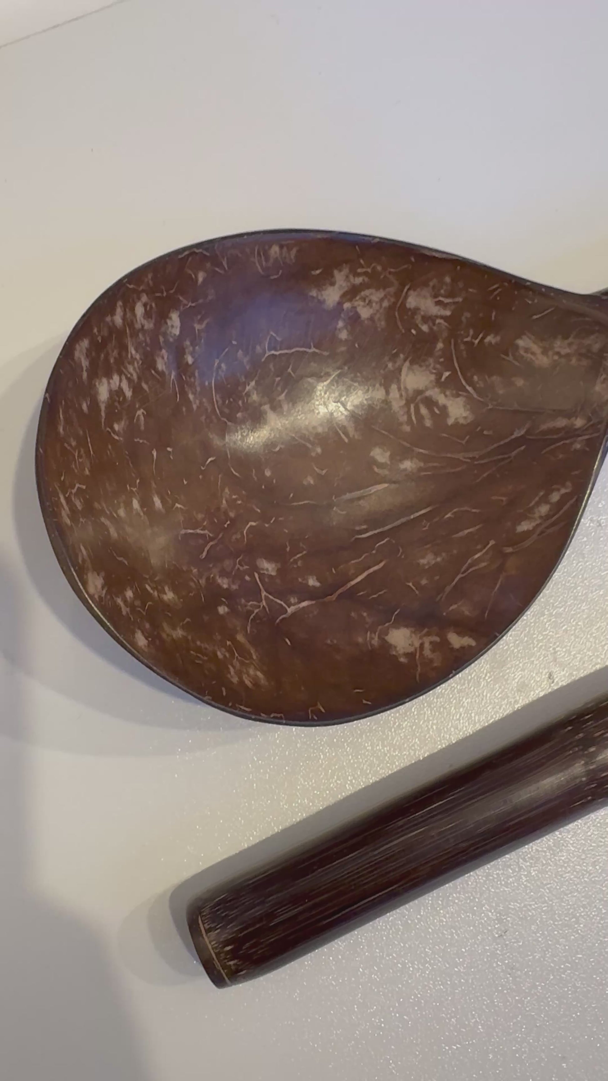 Coconut Shell Salad Server Set