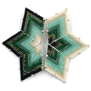 Beaded Star Earrings by Pi Project