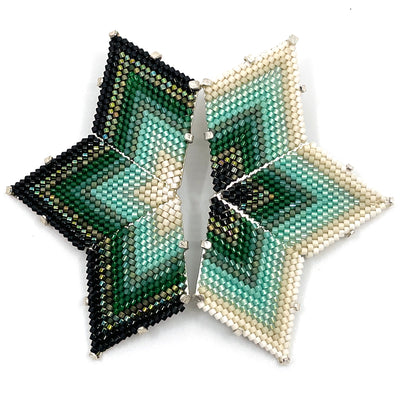 Beaded Star Earrings by Pi Project