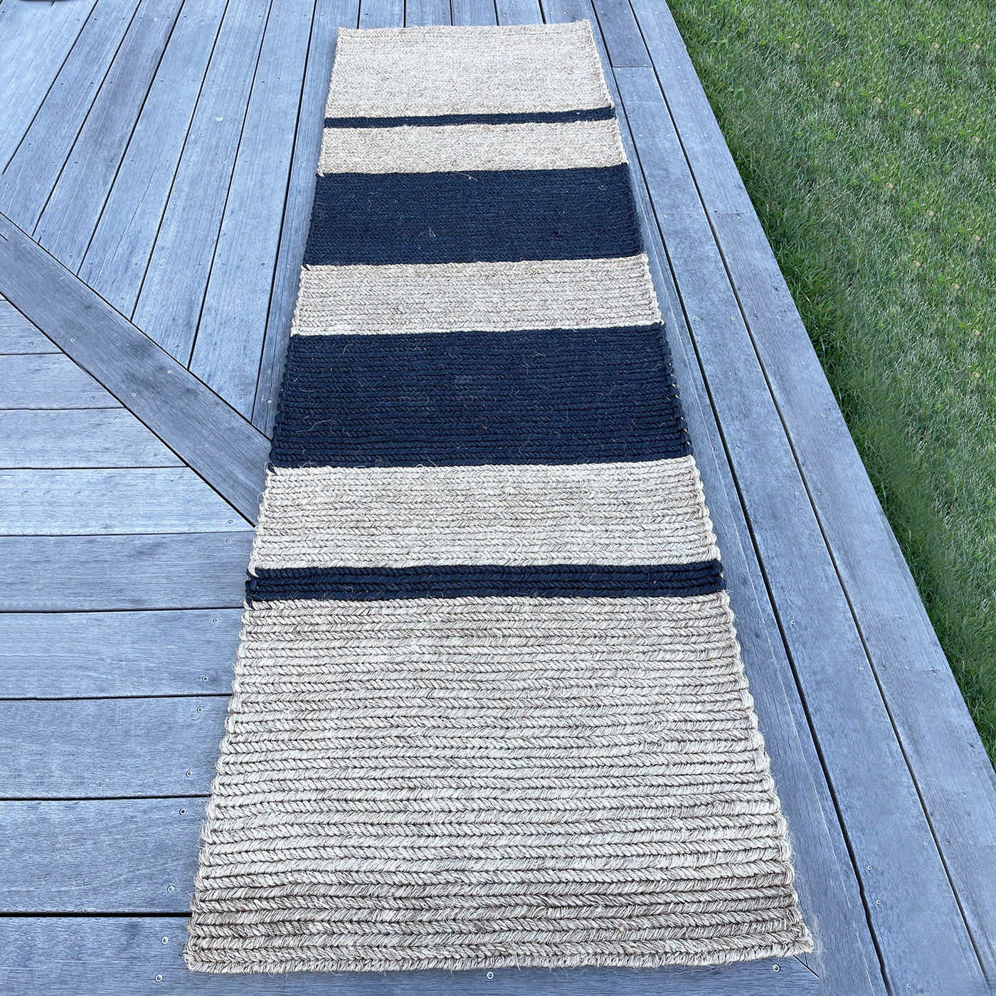 Fique Woven Runner - Striped