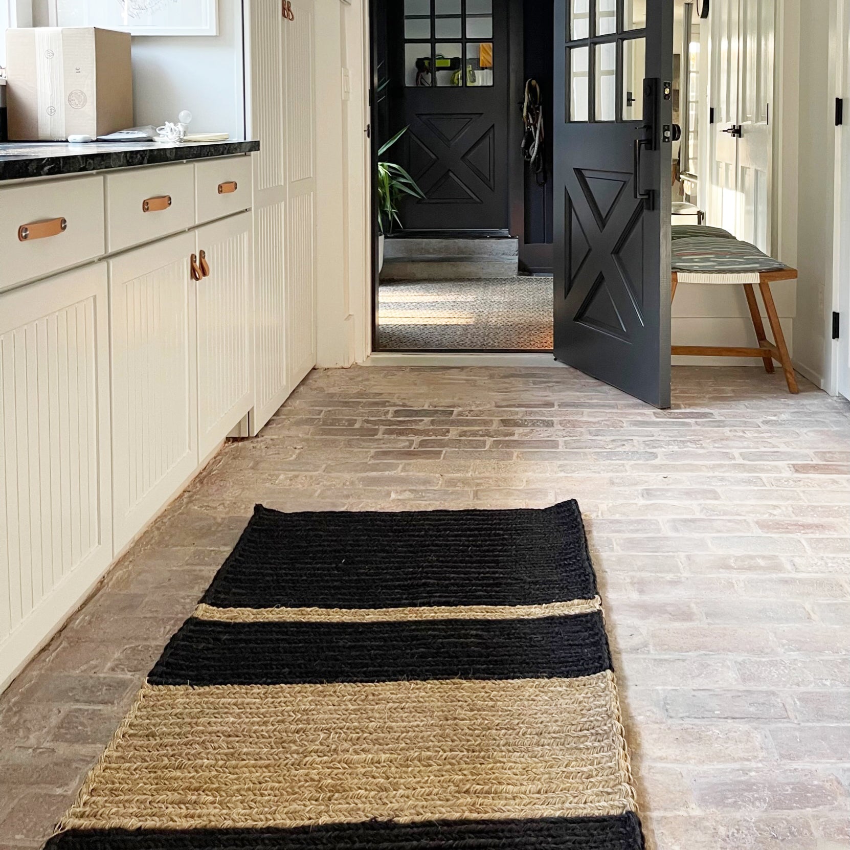 Fique Woven Runner - Striped