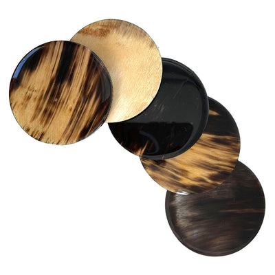 Horn Coasters by Mauricio Pulido - Round (Set of 6)