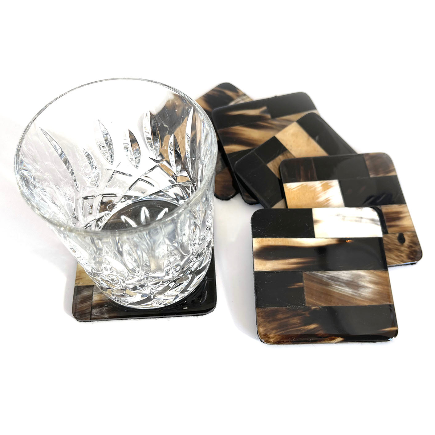 Horn Coasters by Mauricio Pulido - Square (Set of 6)