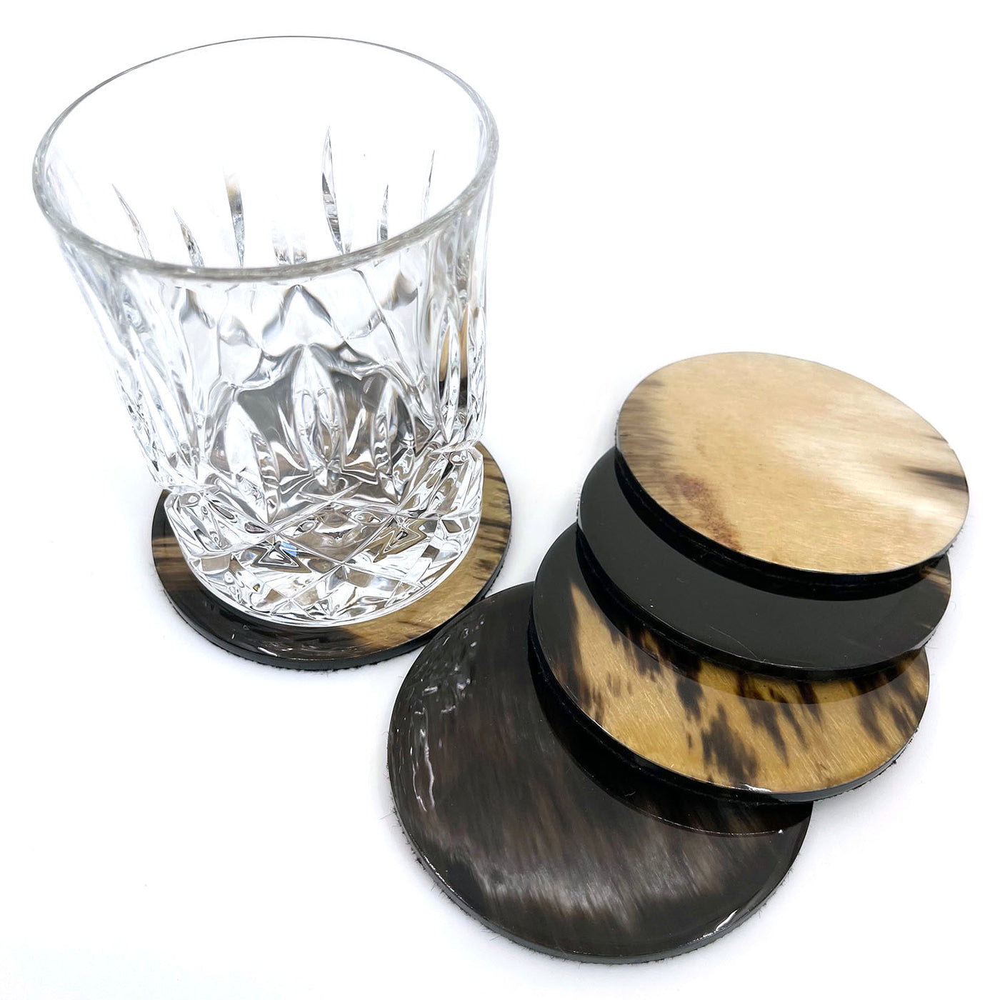 Horn Coasters by Mauricio Pulido - Round (Set of 6)