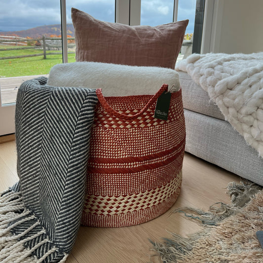 Sandona Medium Multi Purpose Basket in Terracotta