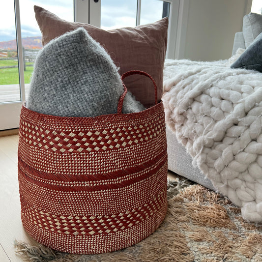 Sandona Medium Multi Purpose Basket in Terracotta