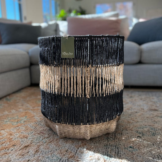 Santander Basket - Straight Weave - Medium Black