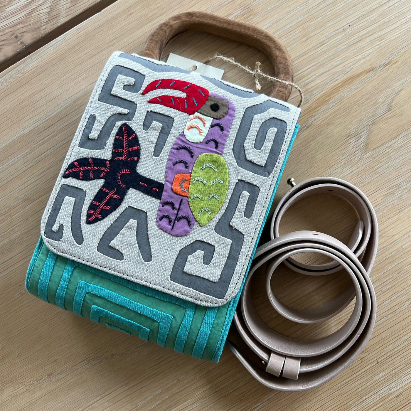 Tropical Bird Purse by Mola Sasa