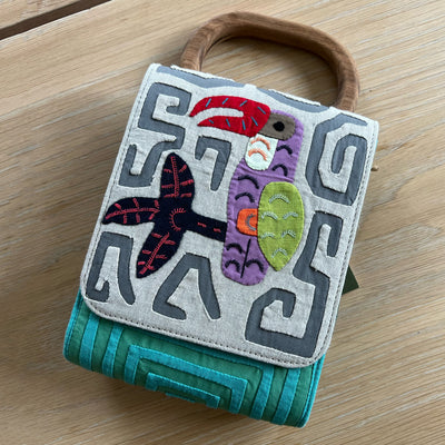 Tropical Bird Purse by Mola Sasa